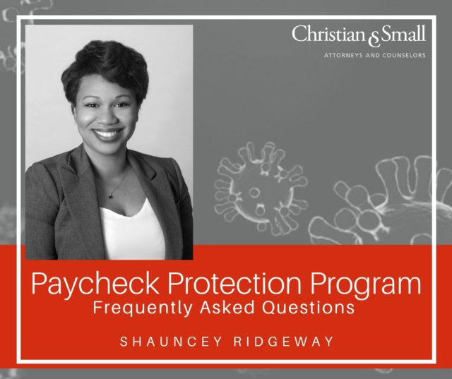 Paycheck Protection Program (PPP): Frequently Asked Questions